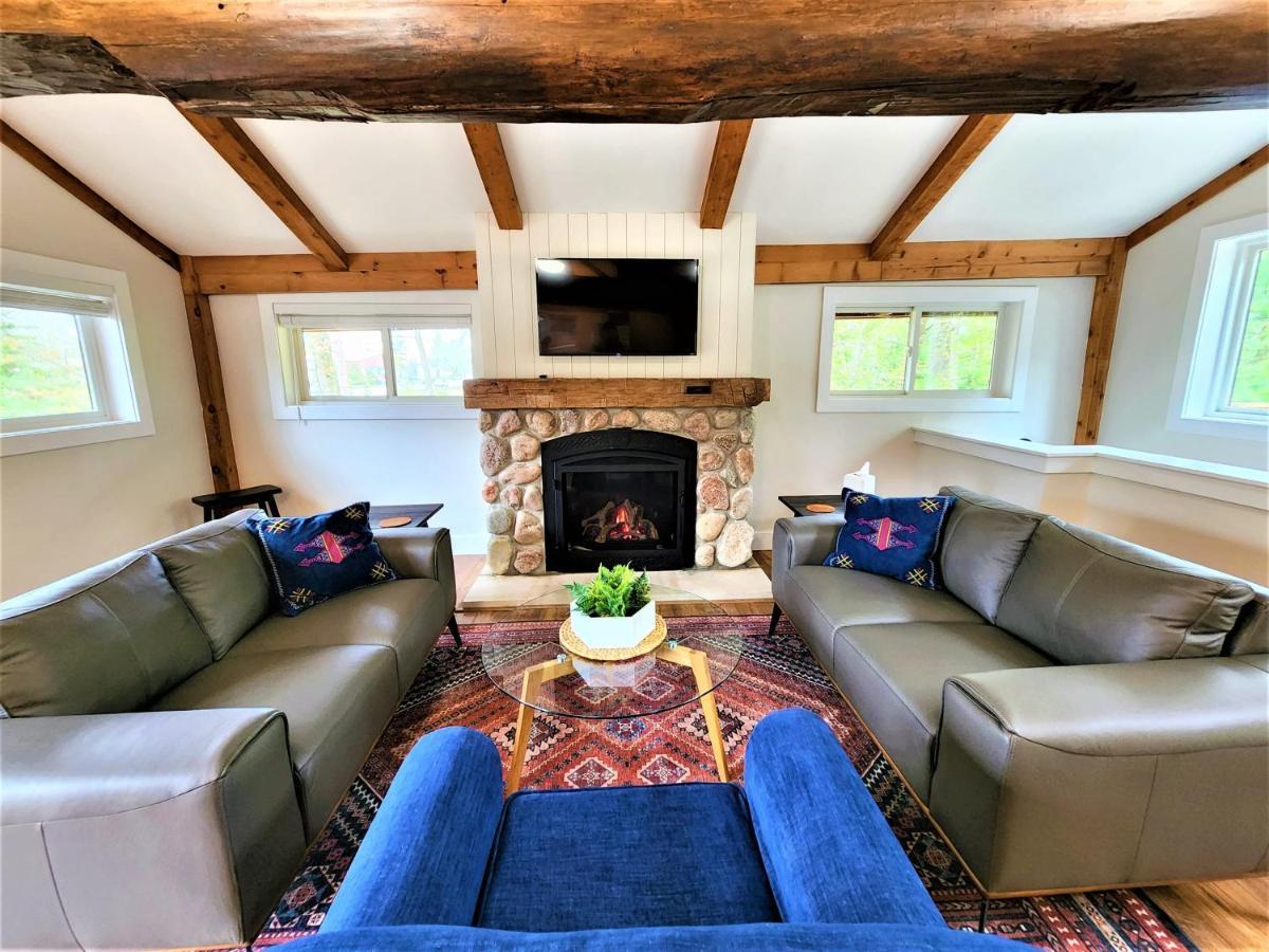 Chalet Beachside-hottub-fireplace-authentically Northern Traverse City