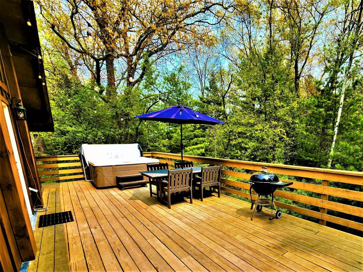 Beachside-hottub-fireplace-authentically Northern * Traverse City