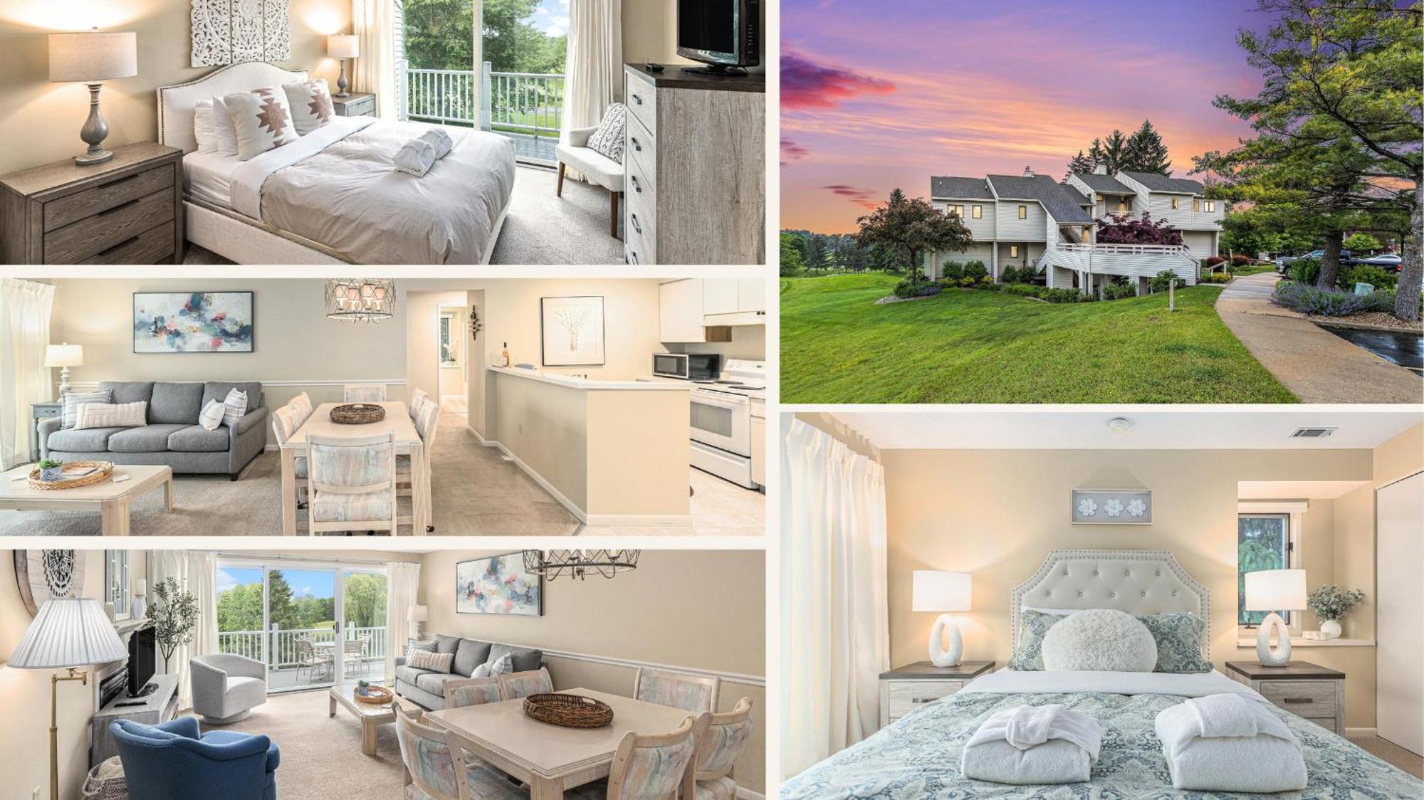 Apartment Beautiful Comfy 2 Bedroom Stunning Golf Course Views 5166 Traverse City